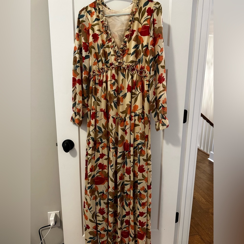 Long sleeve maxi dress